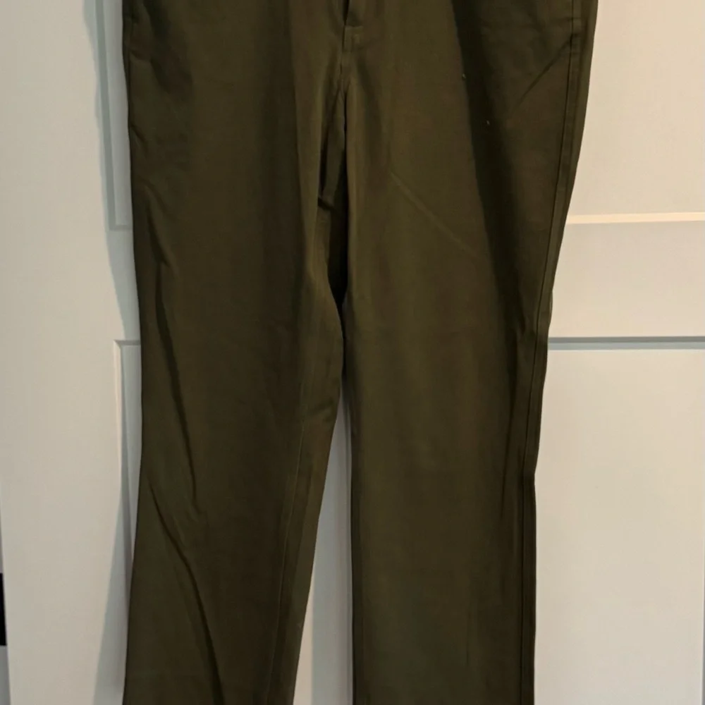 Banana Republic olive green slacks. - Picture 2 of 4